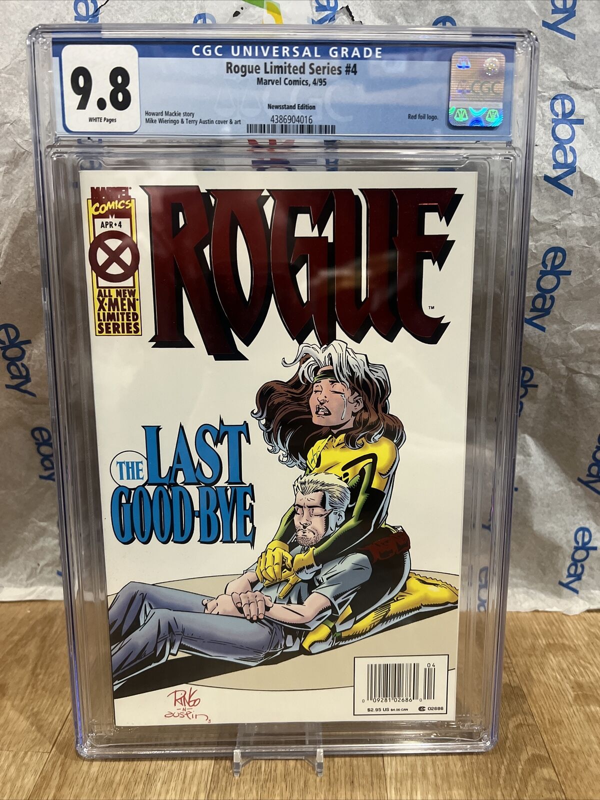 Rogue 4 Vol I (Apr 1995) Cgc 9.8 Graded Comic New Slab Fire Newsstand Comic