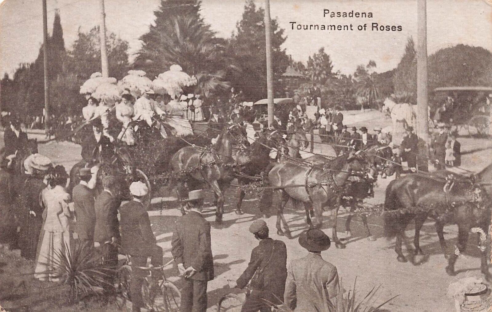 LP28-35 Pasadena CA Tournament Roses Parade, 8 Card Lot, Benham Publish Postcard