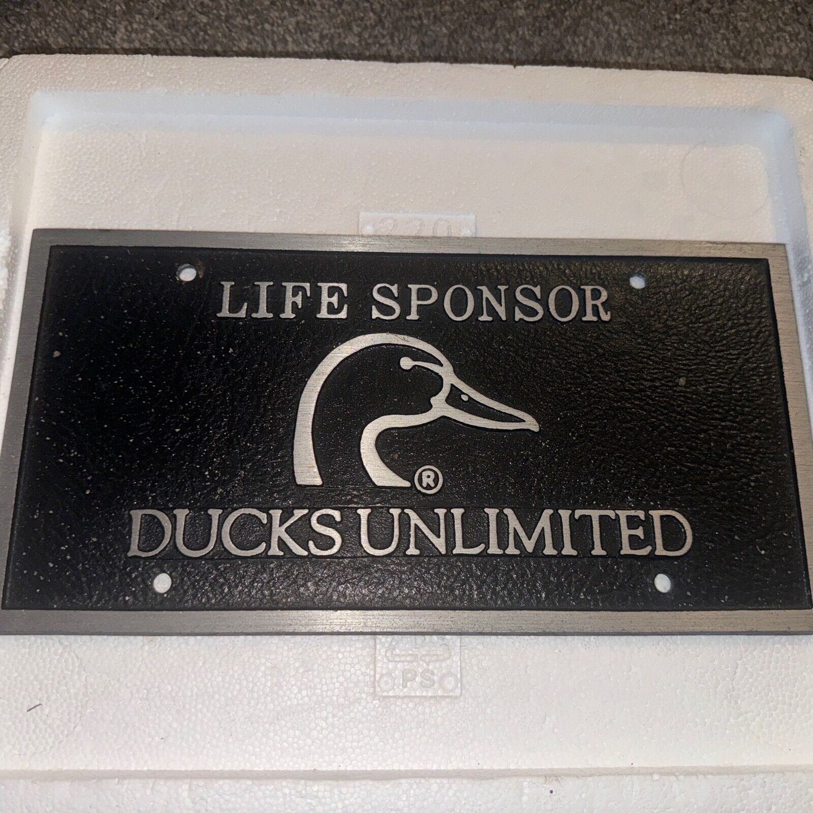 Ducks Unlimited Life Sponsor License Plate Rare