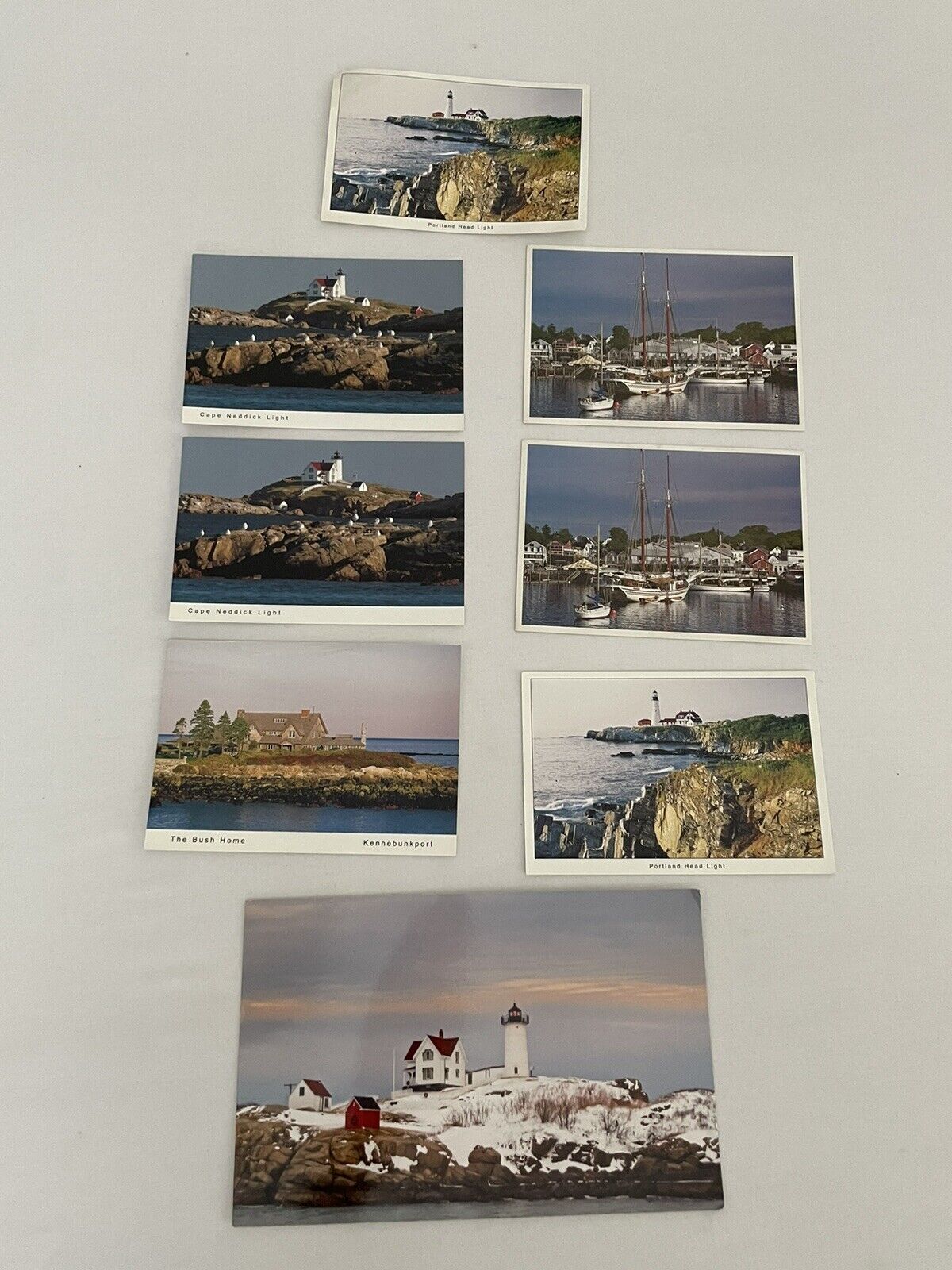 Vintage Maine Older Lot of 8 Portland Maine Postcards 0124a