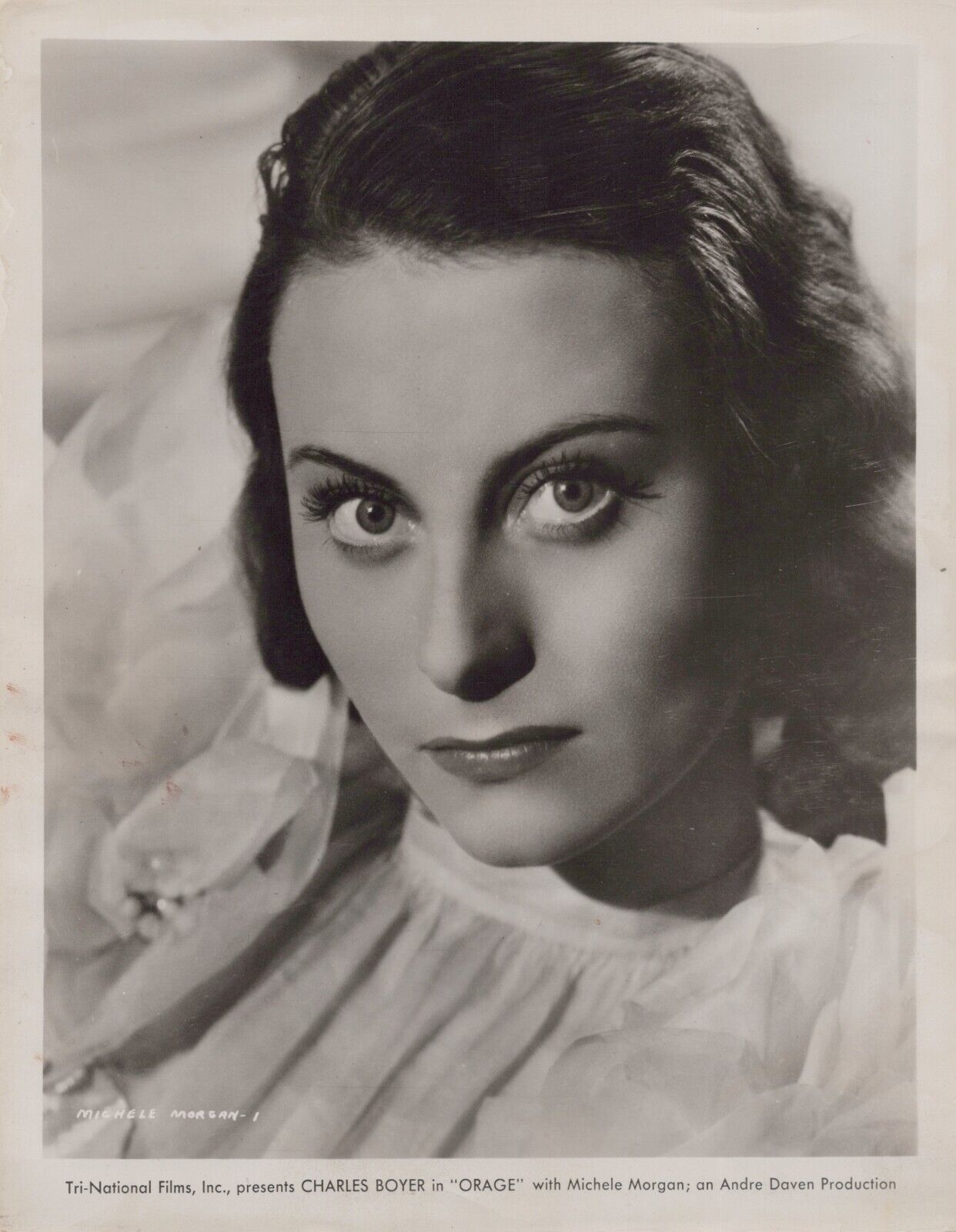 Michèle Morgan in Orage (1938) ❤ Stunning Portrait Original Vintage Photo K 242
