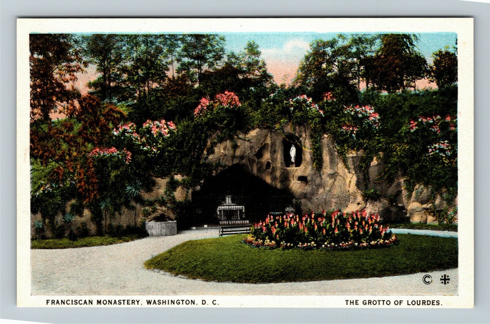 Washington DC-Washington DC, Franciscan Monastery Grotto, Vintage Postcard