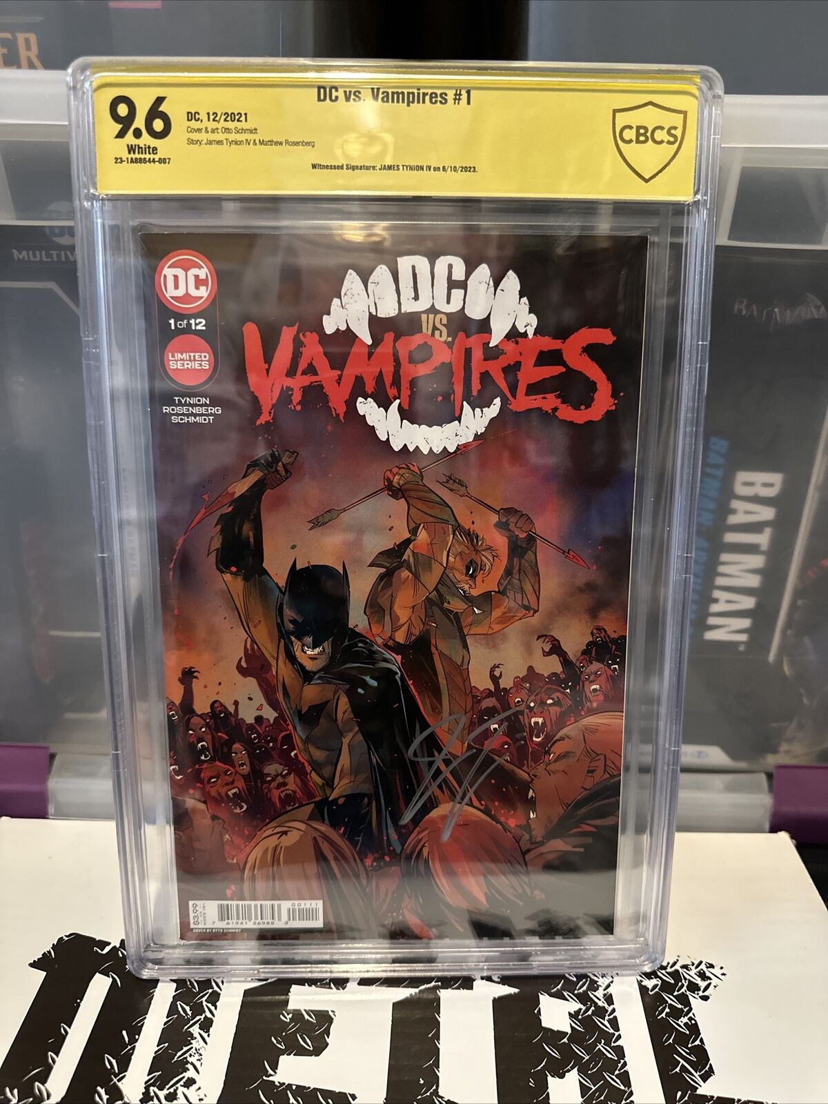 DC VS VAMPIRES #1 CBCS 9.6 Signed Auto James Tynion Cover Variant Batman New NM+