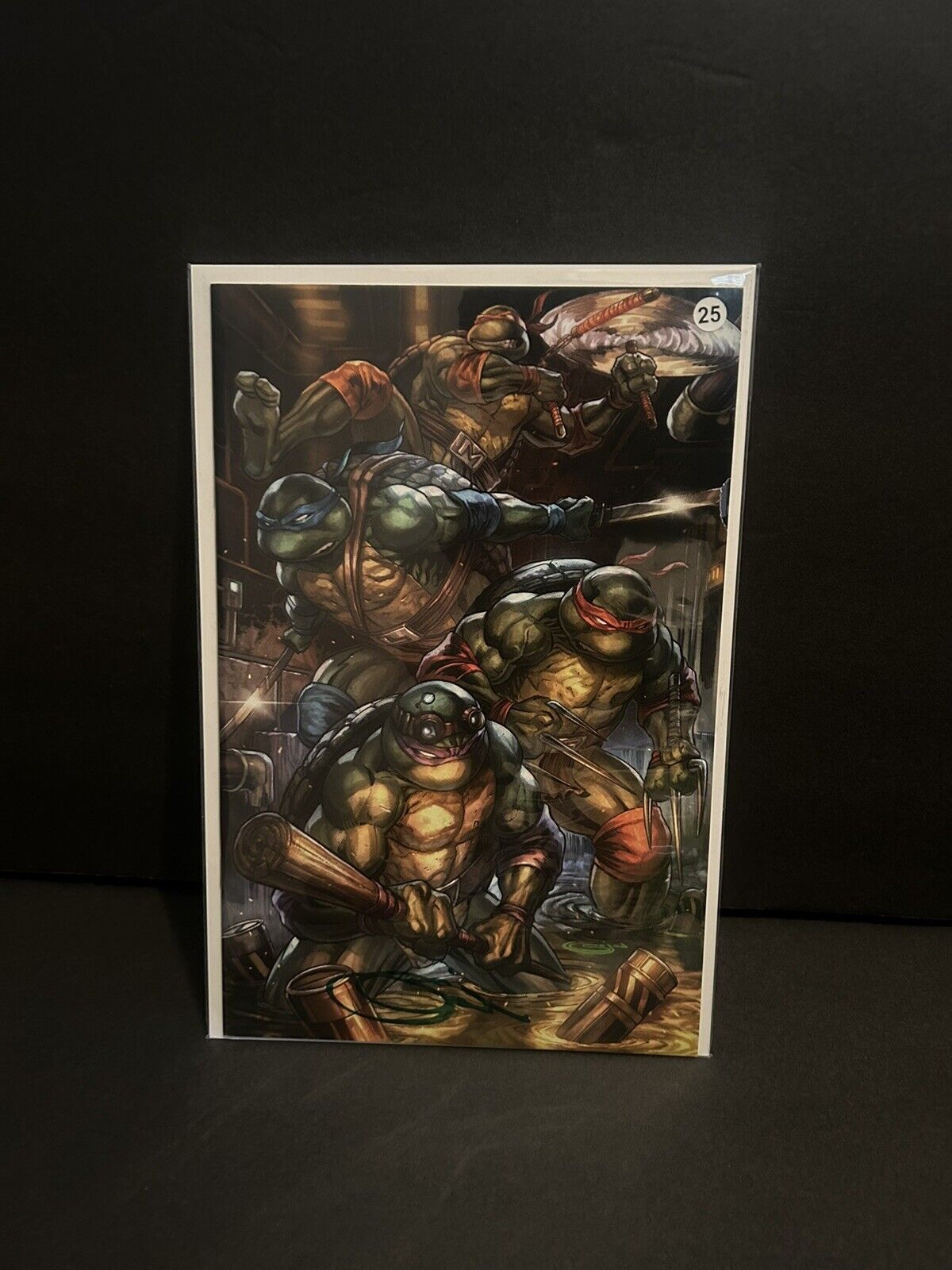 TMNT #1,IDW, Cover RE Whatnot by Sajad Shah,Exclusive Virgin Variant  Signed