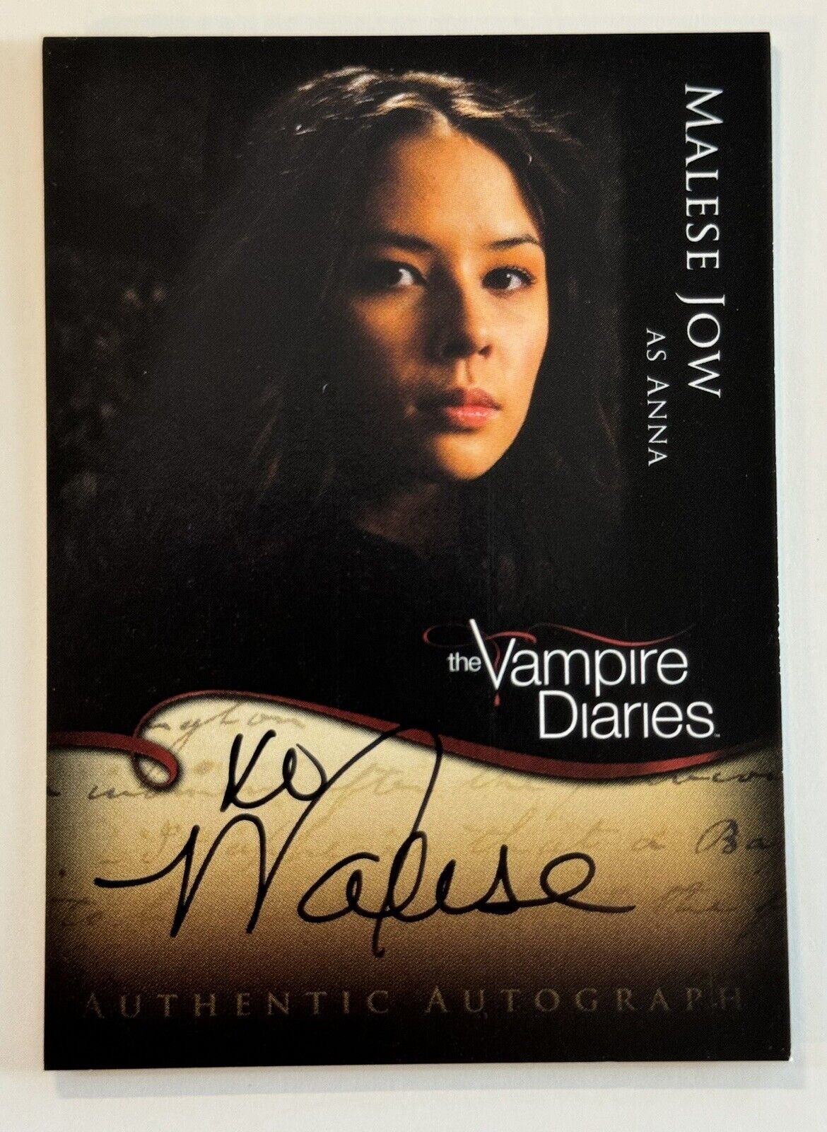 2011 Vampire Diaries Season 1 Autograph A19 Malese Jow