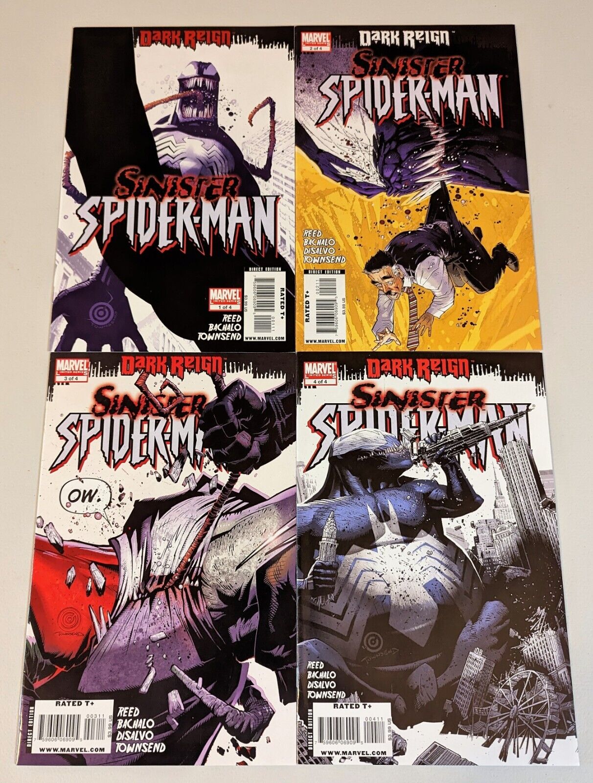 Dark Reign Sinister Spider-Man 1 2 3 4 Complete Mini Series Marvel Comics MCU