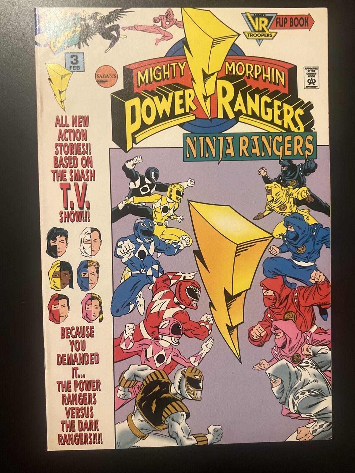 MARVEL Comics  Mighty Morphin Power Rangers NINJA Rangers #3 Feb 1996
