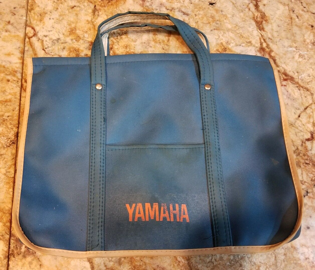 Yamaha VINTAGE blue laptop travel bag 1970's 1980's case 