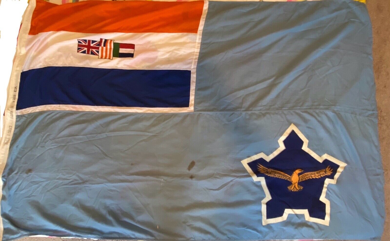 Vintage South African Air Forcr Flag 1987 Detex 180  x  120cm SADF Bush Cold War