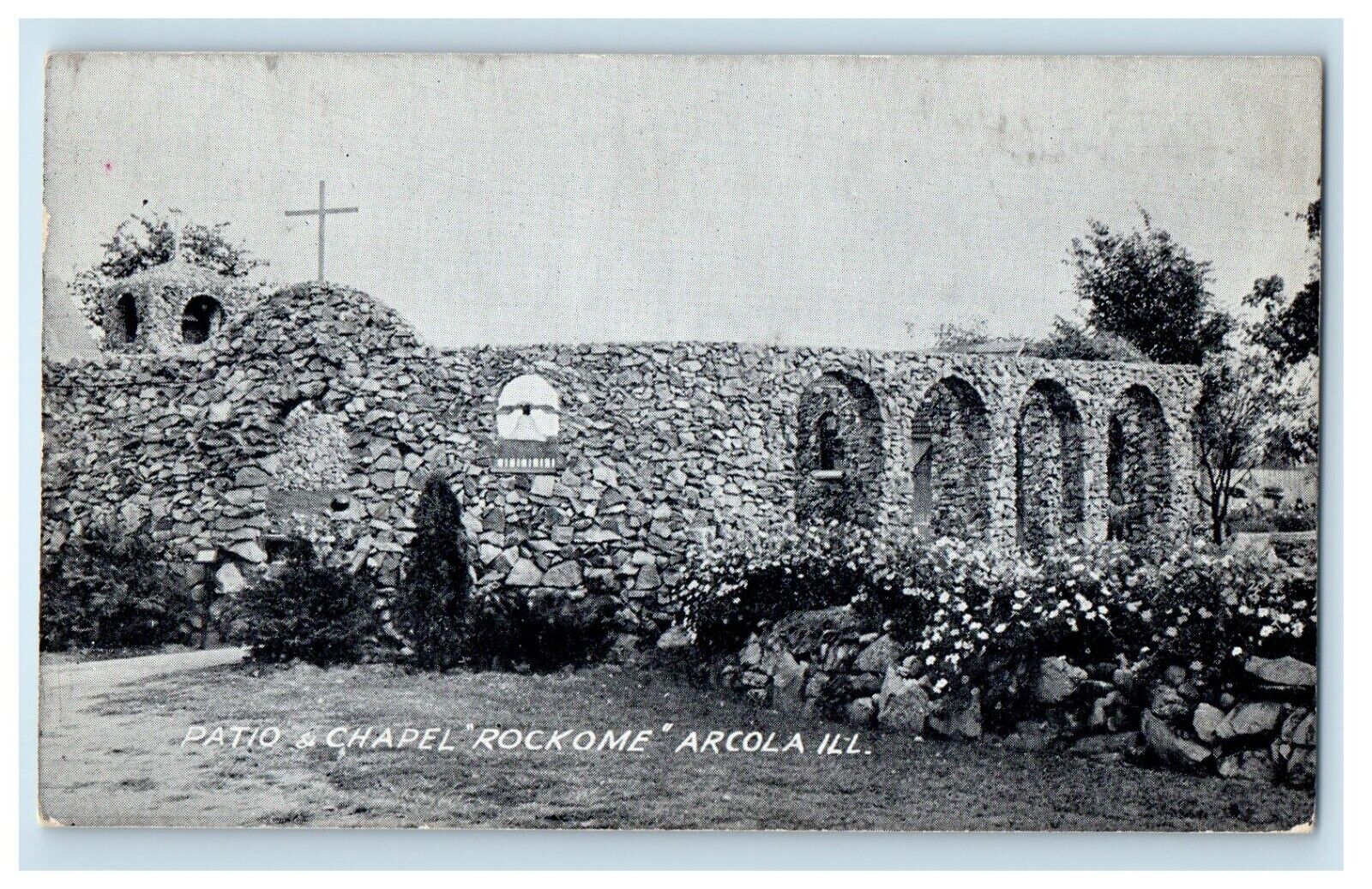 c1910's Patio's And Chapel Rockome Arcola Illinois IL Unposted Antique Postcard
