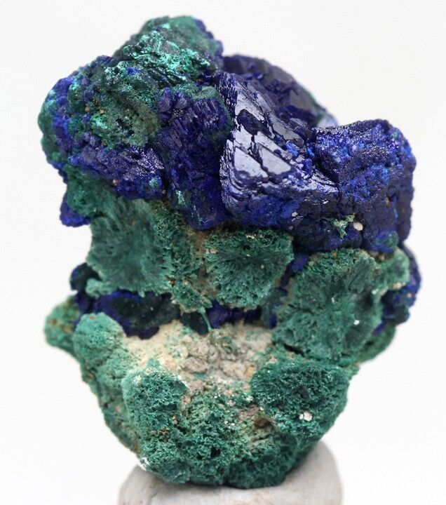 AZURITE MALACHITE DEEP BLUE Specimen Crystal Cluster Mineral Gemmy UTAH