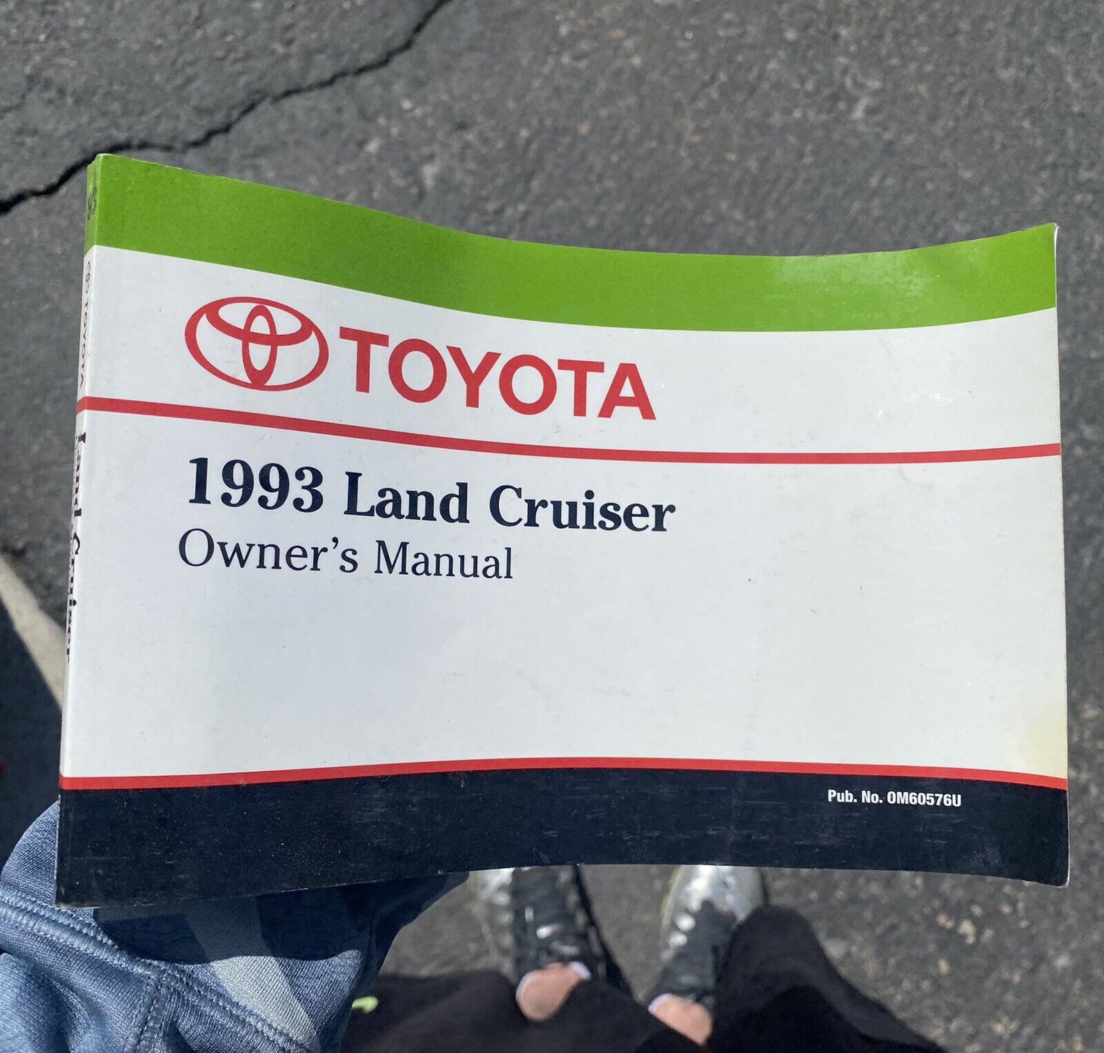 1993 TOYOTA LAND CRUISER ORIGINAL OWNERS MANUAL FOR GLOVE BOX 93 OEM