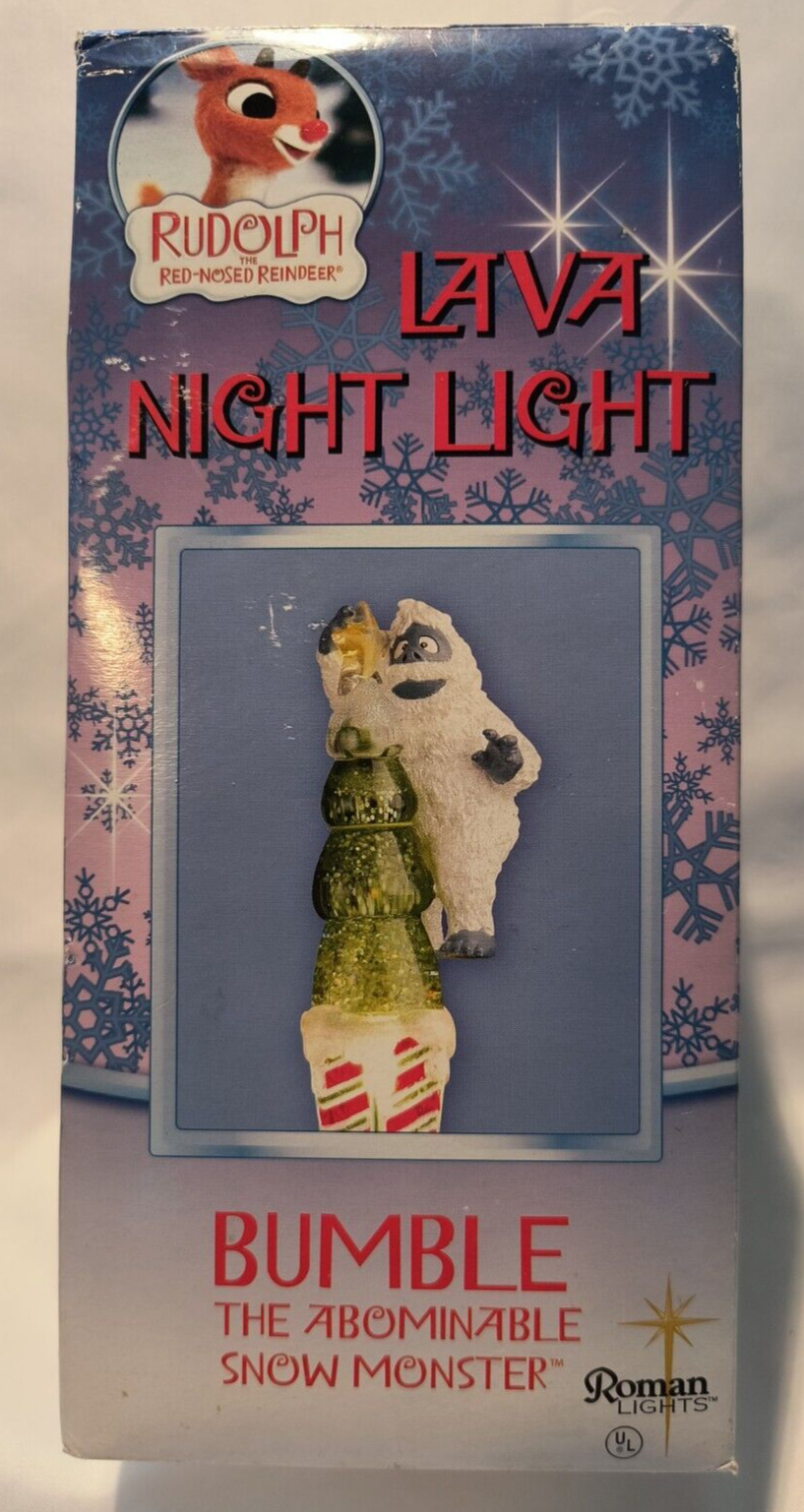 Rudolph Red Nosed Reindeer Lava Night Light BUMBLE Abominable Snow Monster