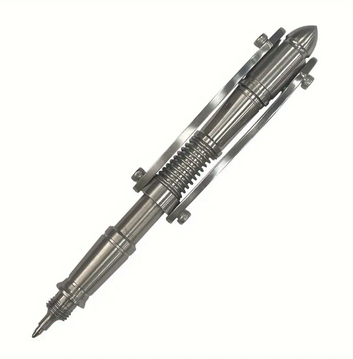 Handmade Stainless Steel Pen, Amazing Unique Design Multi-functional Tool, Gift