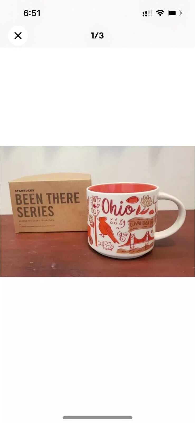 Starbucks 2022 Ohio Been There Series Collection Coffee Mug NEW IN BOX