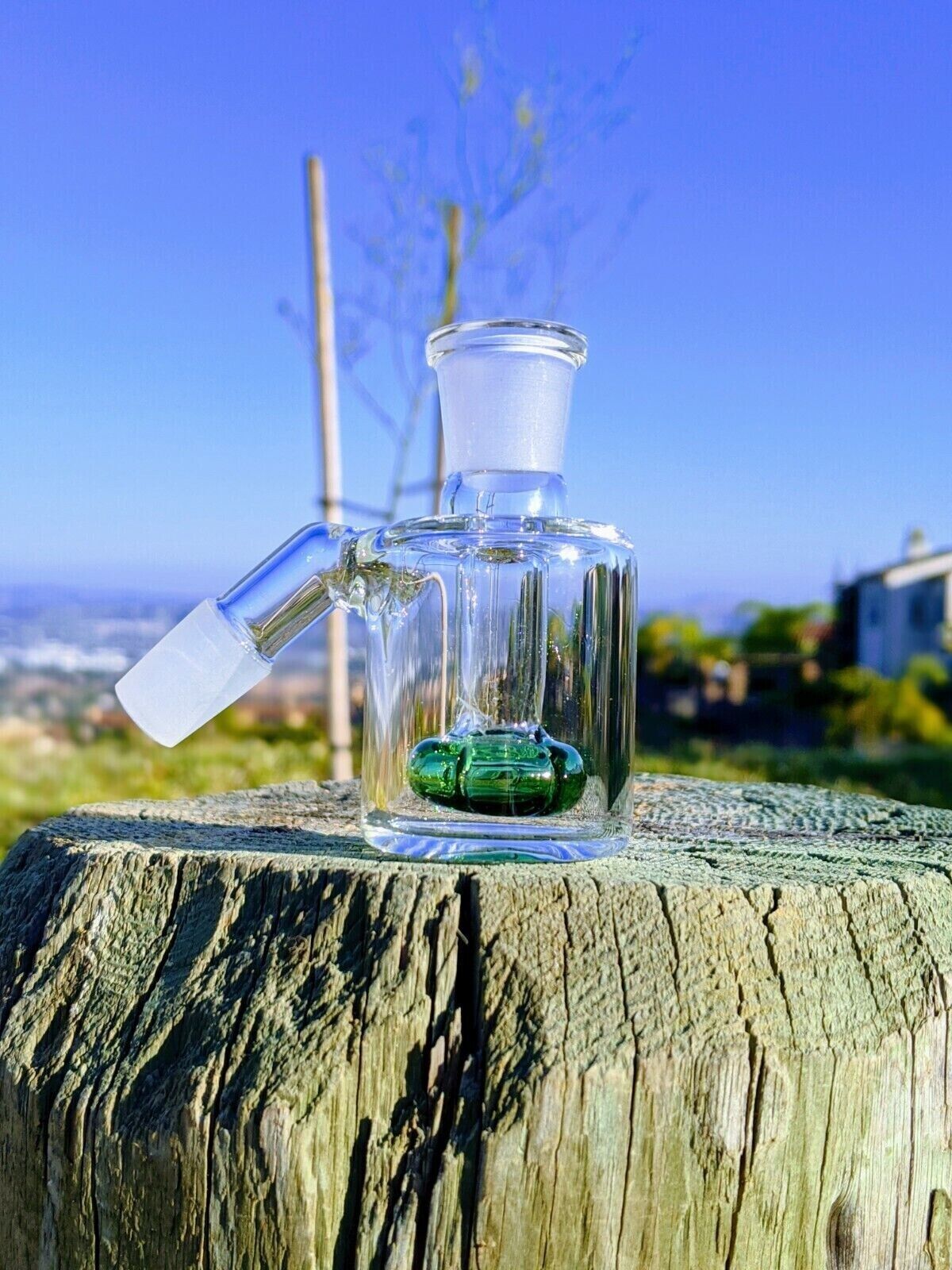 Primium 14mm 45° Green Lil Sweety Emerald Ash Catcher For  Water Pipe Bong