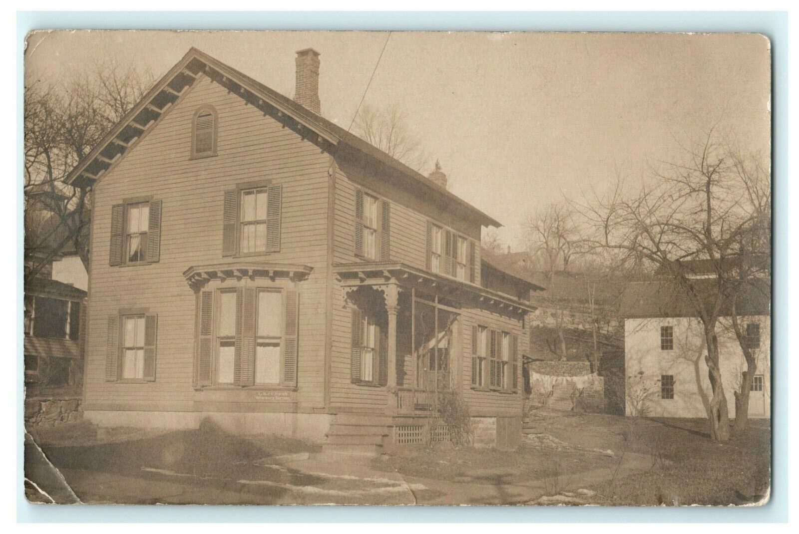 Hartford CT Connecticut Bunbar & Brenner Home House RPPC Real Picture Postcard