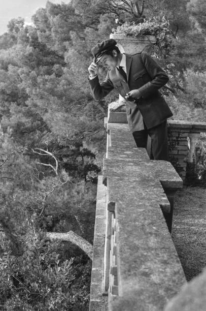 Alain Delon at the filming on the French Riviera of the film \'Les - Old Photo 2