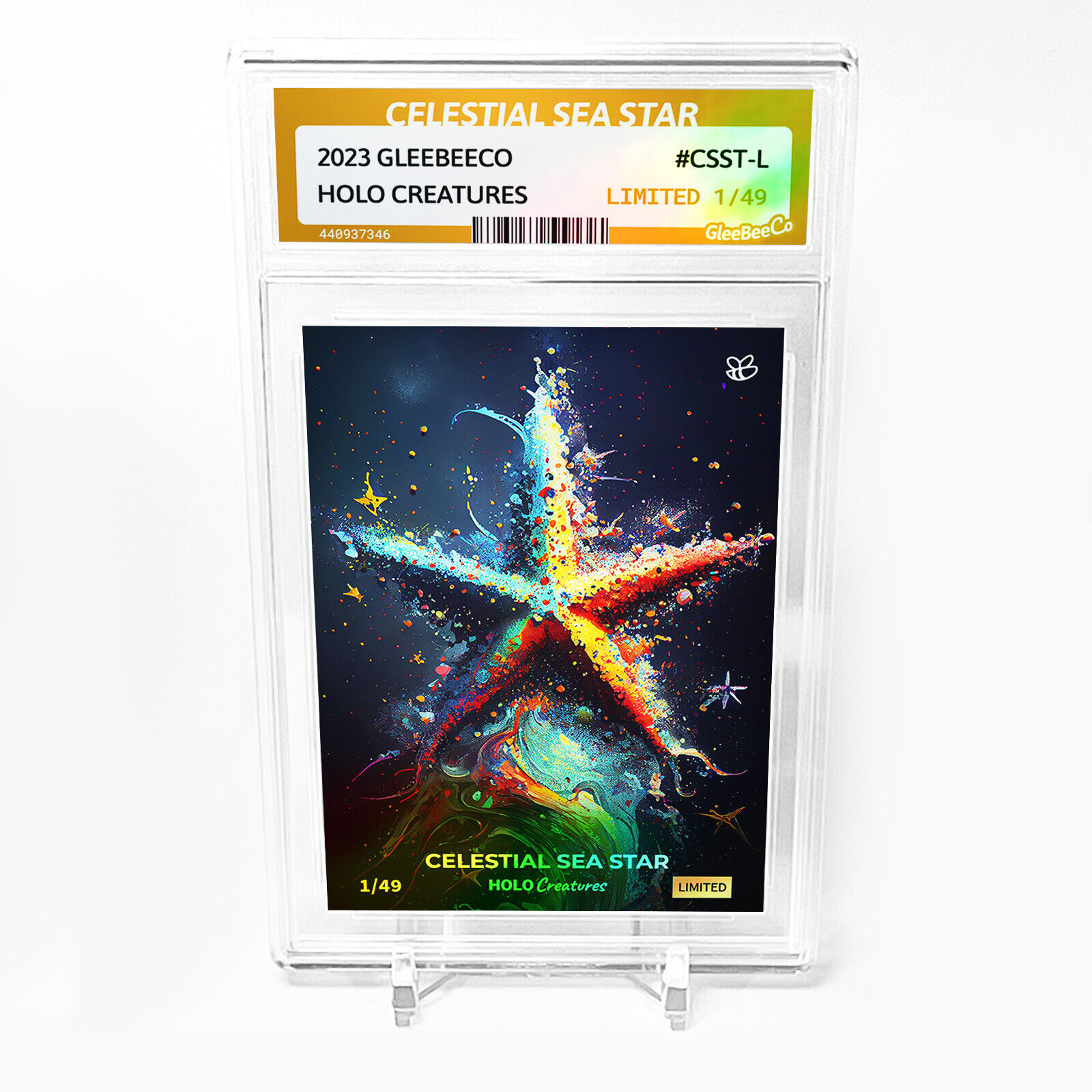 CELESTIAL SEA STAR Card GleeBeeCo Holo Creatures #CSST-L Limited to /49