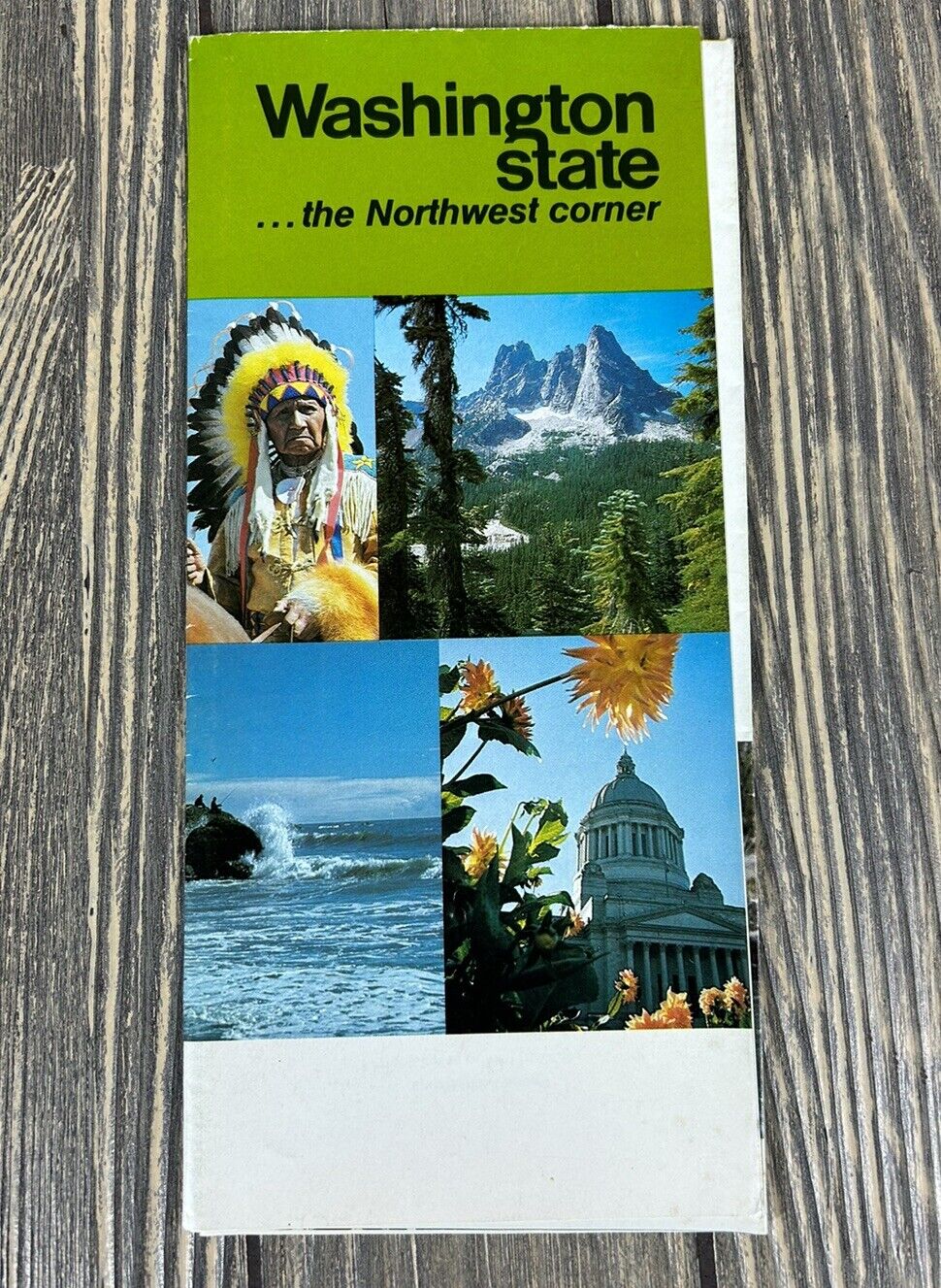 Vintage Washington State The Northwest Corner Brochure Pamphlet