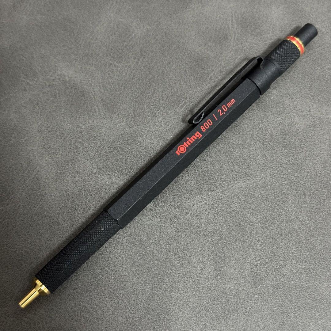 Rotring 800 2.0mm Black Lead Holder Drafting Mechanical Pencil 
