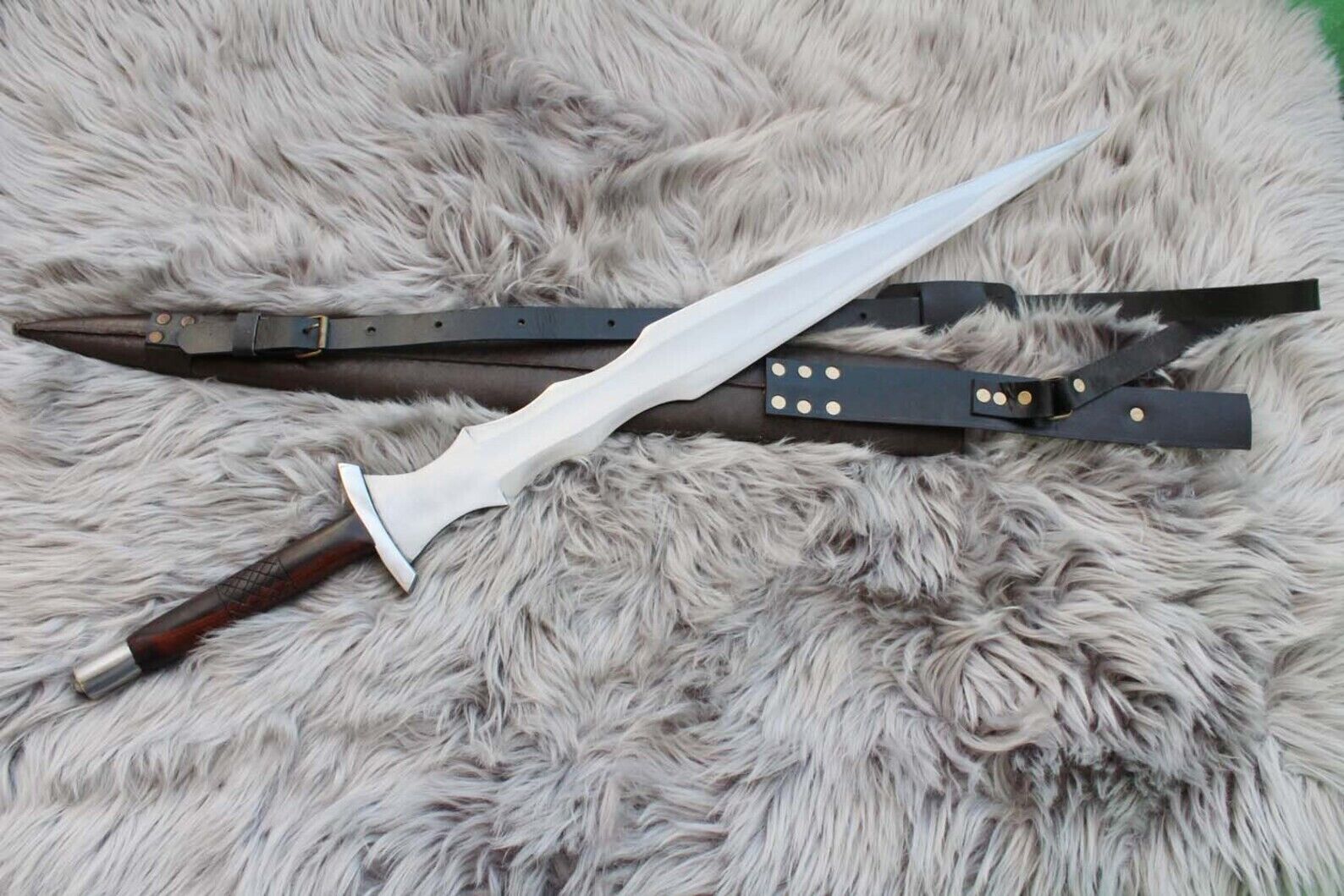 Viking Sword 25 Inch long blade Sword Handmad Sword Sharp blade best for camping