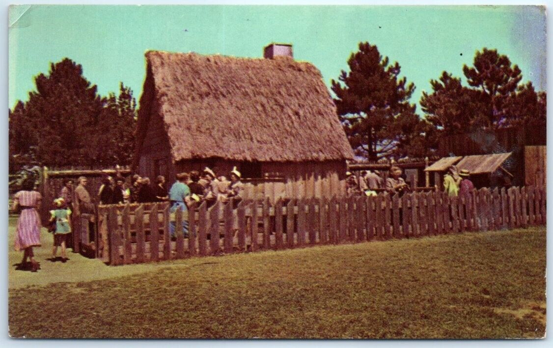 Postcard - Plimoth Plantation, Inc., First House, Plymouth, Massachusetts, USA