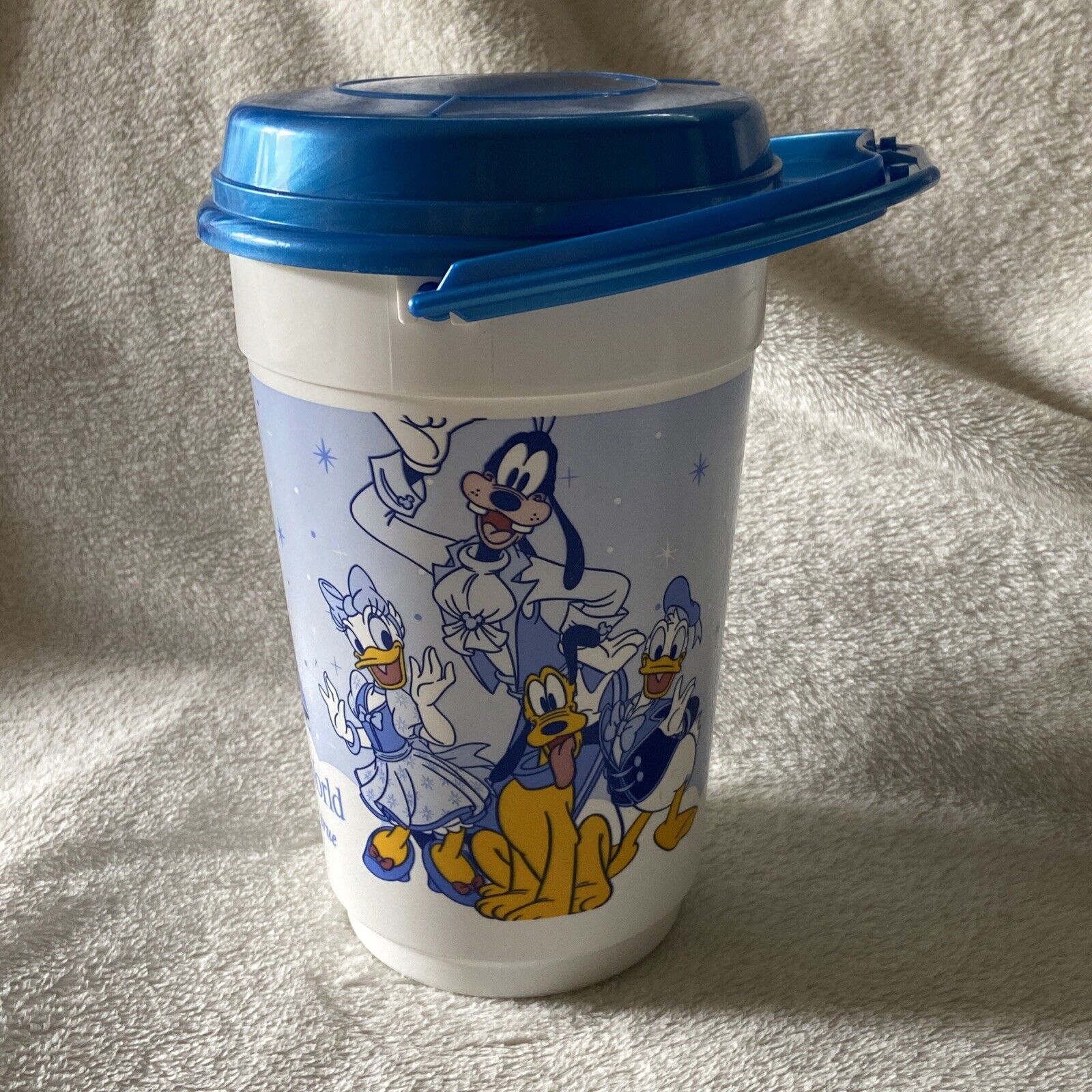 Vintage 1992-93 Walt Disney World VTG Collectors Popcorn Bucket With Lid.