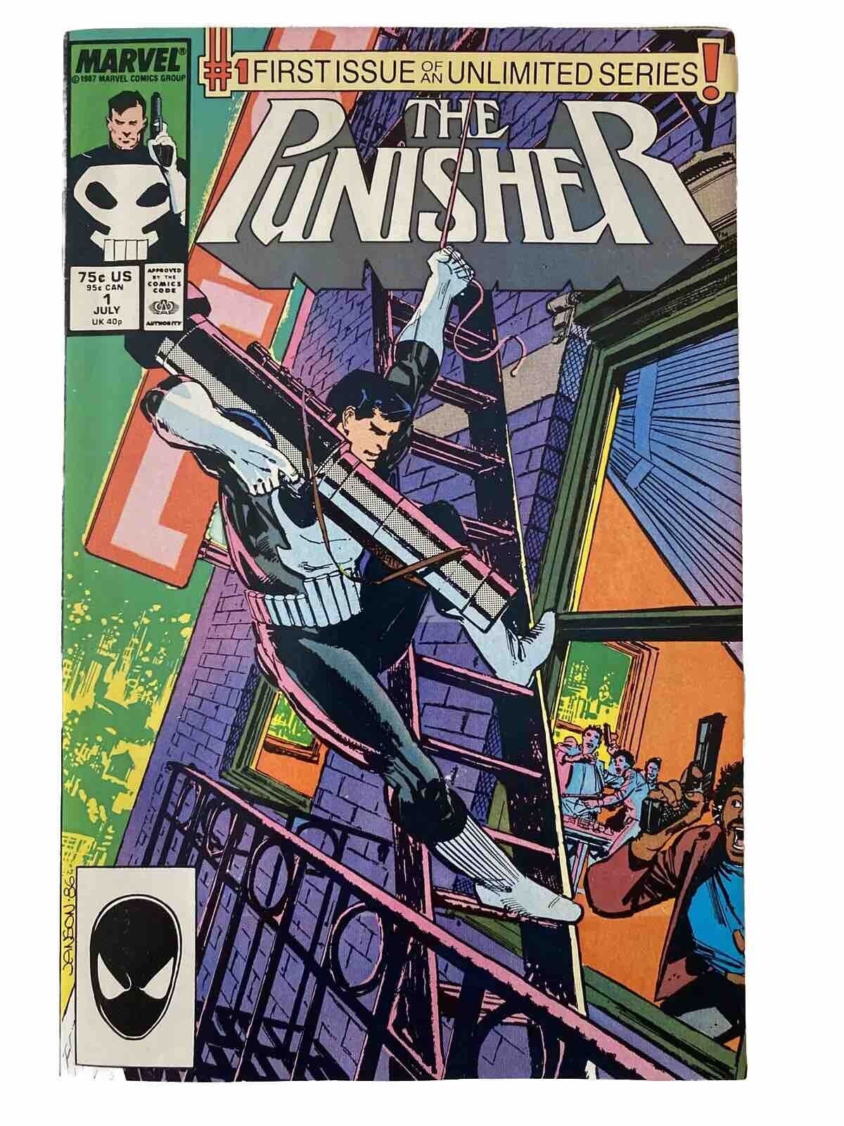 Punisher #1 Solo Unlimited Series Klaus Janson Cover Vintage Comic