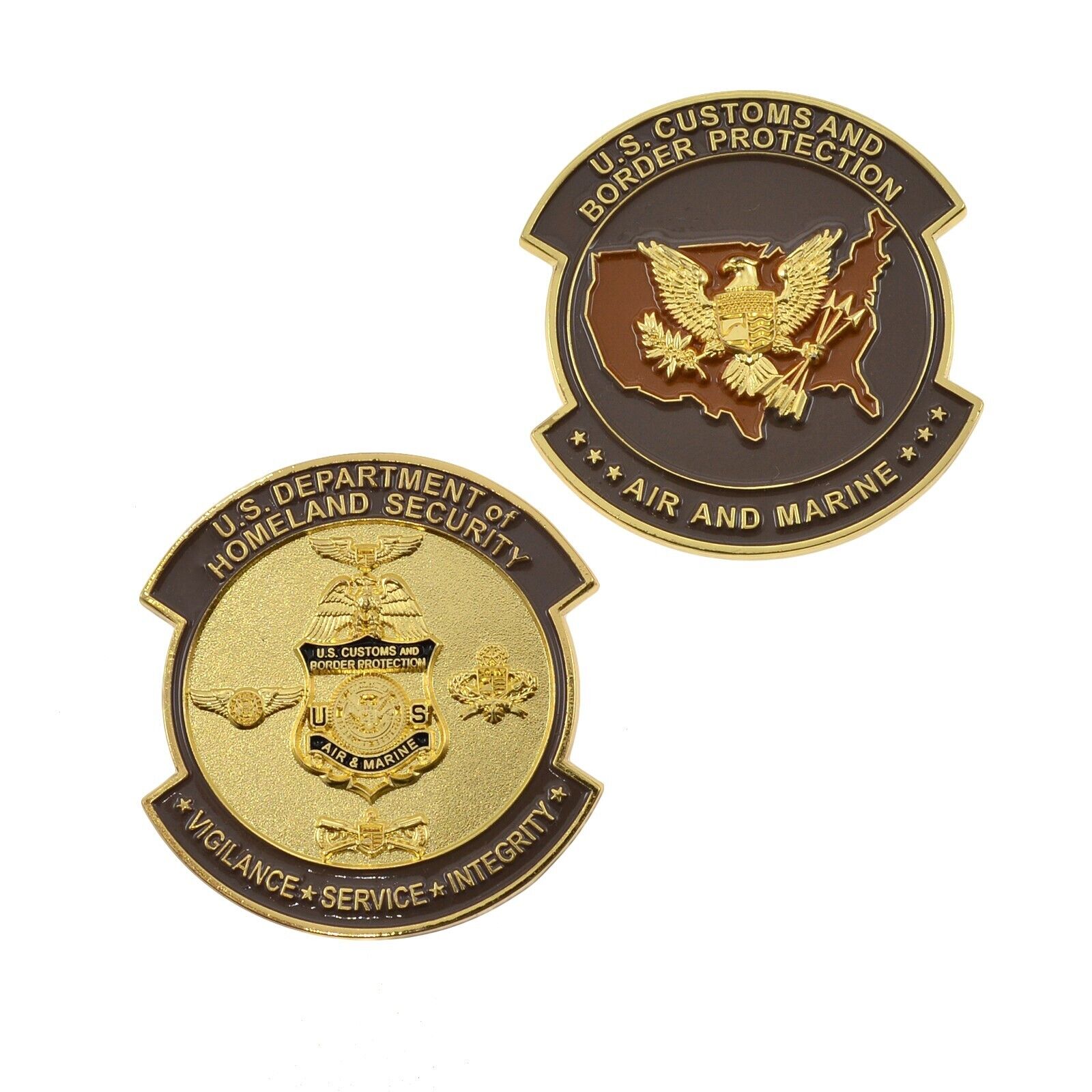 USCBP Air and Marine Officer Challenge Coin AMO Patch Token