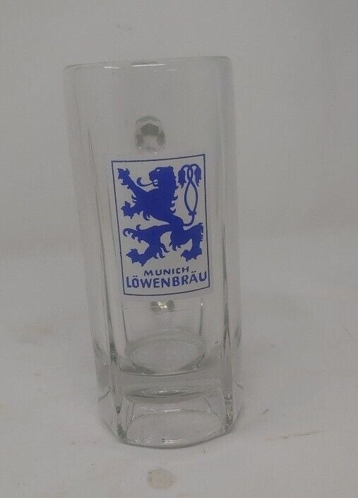 Lowenbrau Munich Germany Beer Glass Mug Stein Small 6.5\