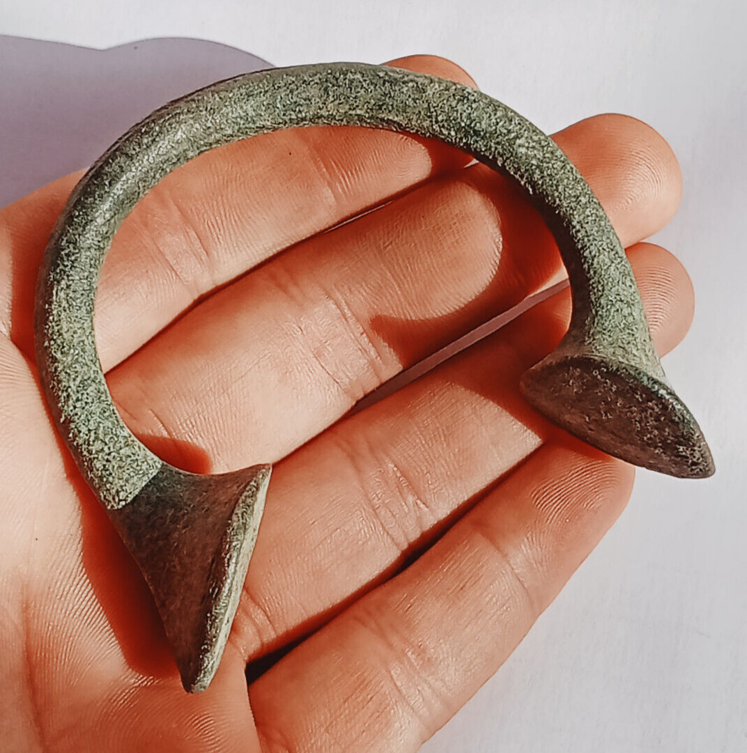 Vintage Viking Bronze Bracelet-Authentic Ancient Artifact Collectible Jewelry