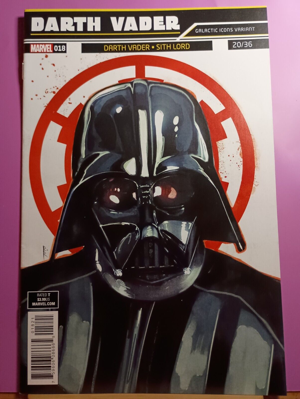 2018 Marvel Comics Star Wars Darth Vader 18 Rod Reis Cover B Variant NG
