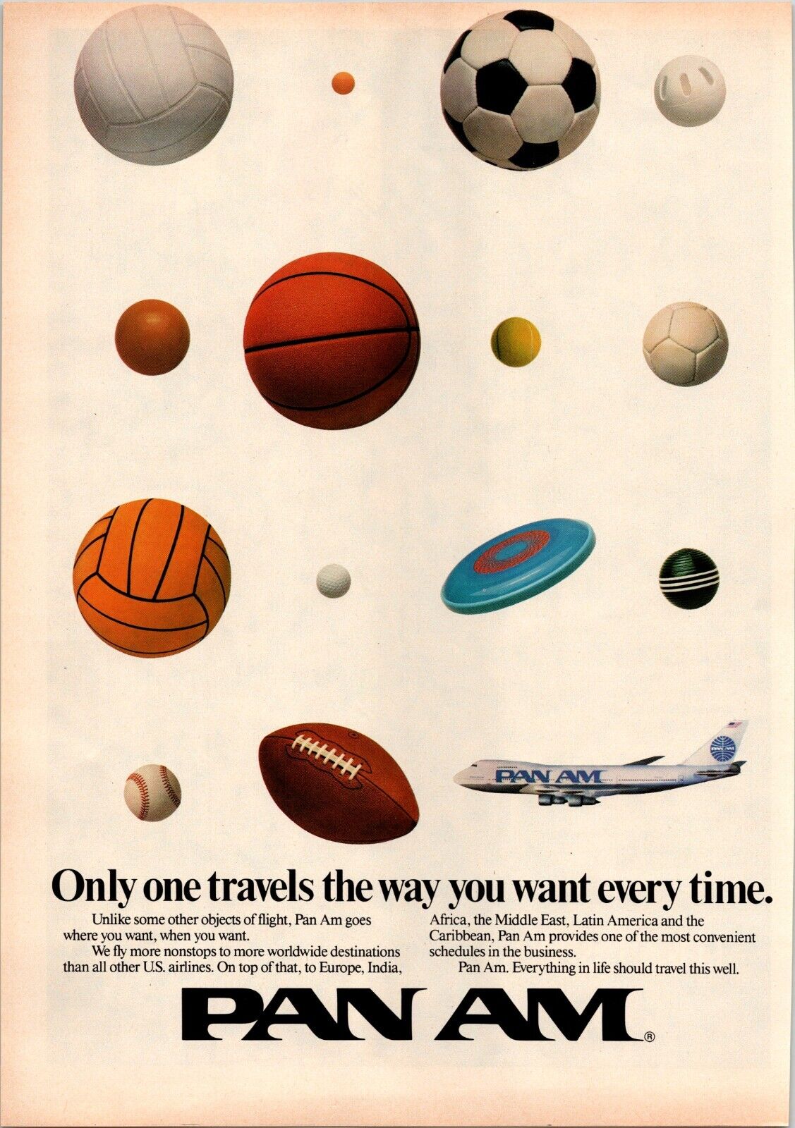 1988 Print Ad Advertisement Pan Am Airlines Advertisement Vintage