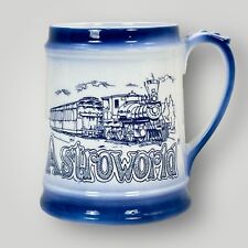 Vintage Astroworld Amusement Park Train Drinking Mug Cup Made in Japan picture
