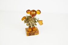 Vintage Soviet amber figurine of a mouse on a cone picture
