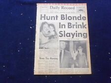 1958 JUNE 20 BOSTON RECORD AMERICAN NEWSPAPER-HUNT BLONDE BRINK SLAYING-NP 6266 picture