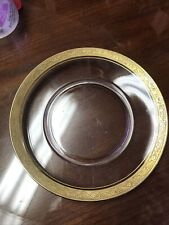 Plates 8 1/4 With Gold Encrusted Band Set Of 7 Vintage picture