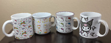 Hello Kitty Kuromi Mugs 20 oz Rainbow Unicorn Ceramic Set of 4 - Strong Durable picture