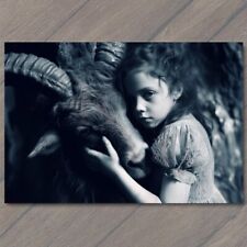 POSTCARD Girl Monster Creepy Weird Nightmare Scary Unusual Goat Imaginary Friend picture