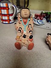 RARE Signed Cleo Teissedre Hopi Storyteller Vintage Figurines Hopi Pottery  picture