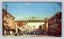 Reno NV- Nevada, Welcome Sign, Antique, Vintage Postcard picture