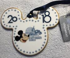 Disney Parks Walt Disney World 2018 Mickey Mouse Icon Ceramic Ornament picture