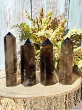 Wholesale Lot 1 Lb Natural Smoky Quartz Obelisk Tower Crystal Wand Energy picture
