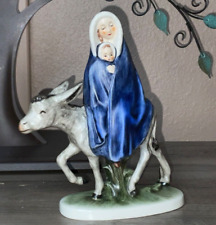 Vintage 1959 Goebel Mary Baby Jesus on Donkey Christian Nativity Figurine 7.5