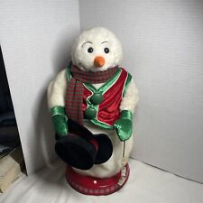 Gemmy Snowflake Spinning Snowman Animated Musical Dancing 'Snow Miser' WORKS picture