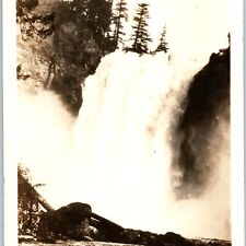 c1930s Snoqualmie Falls, Wash. RPPC River Rapids Real Photo #103 Waterfall A193 picture
