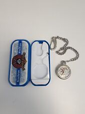 Vintage Looney Tunes 1997 Taz  Pocket Watch with belt chain Me sing New In Box picture