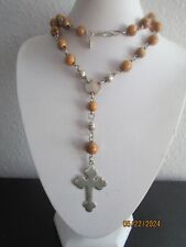 Vintage Antique Cactus Rosary Catholic Christian Cross  picture