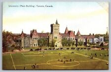 University. Main Building. Vintage Toronto Postcard picture